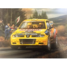 Gwyndaf Evans / Howard Davies 1999 Network Q Rally Seat Cordoba Limited Edition Print 